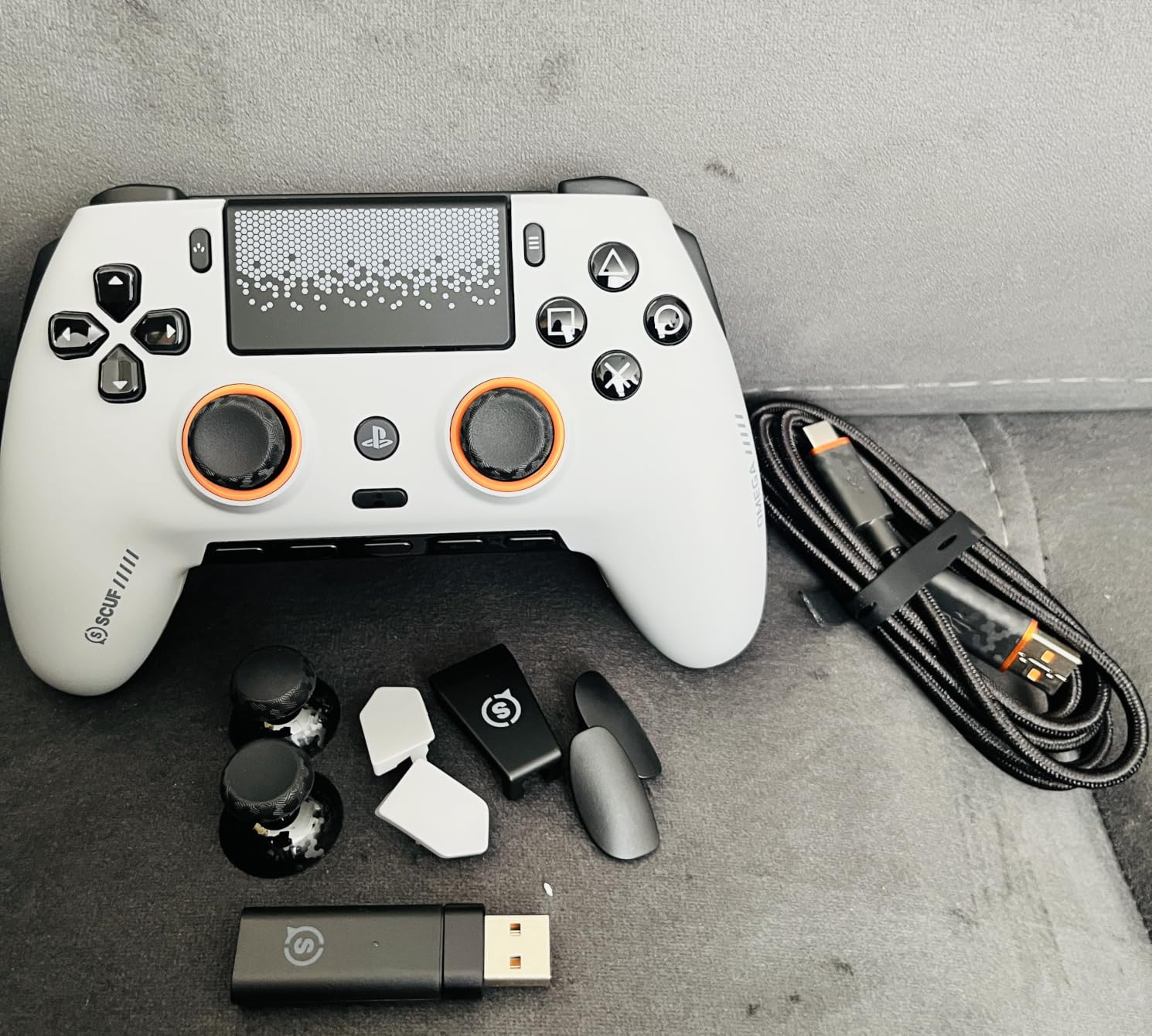 SCUF OMEGA PS5 Wireless Performance Controller - Light Gray customer photo 2