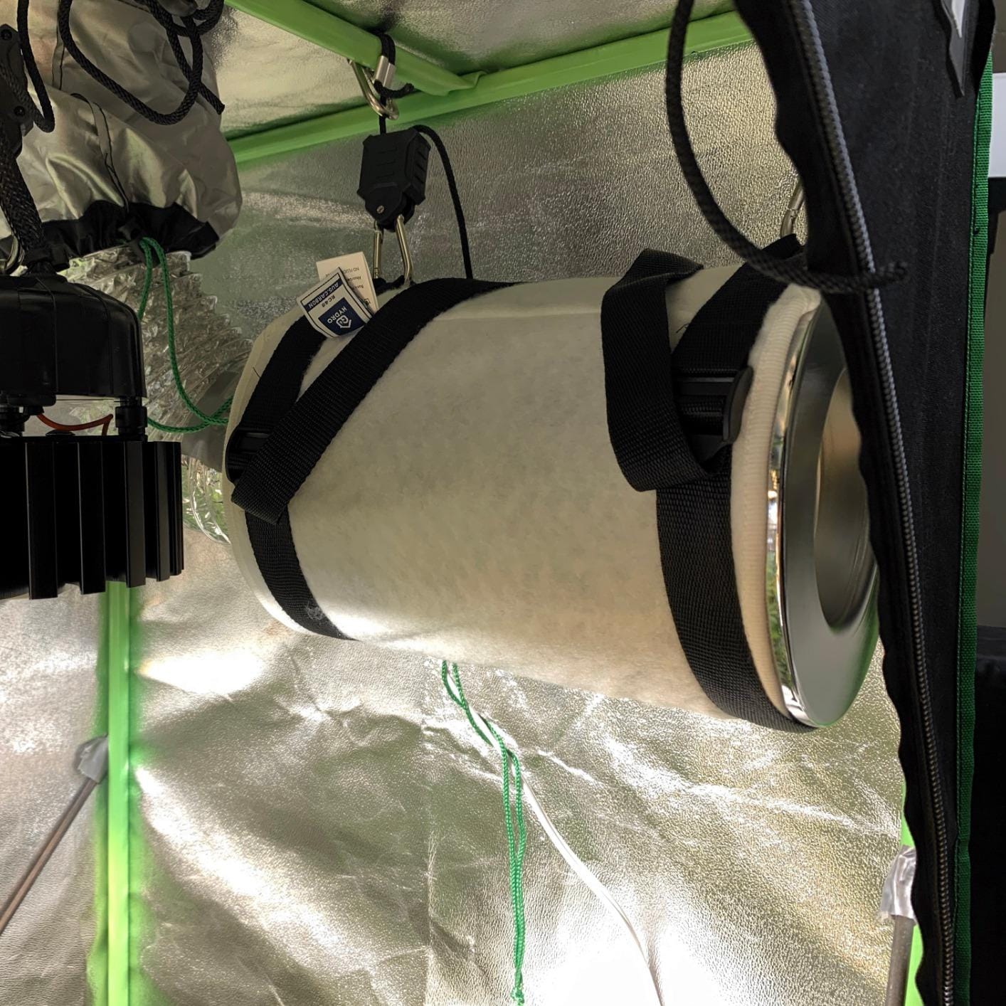3x3 Grow Tent Kit Complete System with WiFi App Control, 1680D Oxford Canvas, Black, Indoor Plant Growing Enclosure customer photo 1