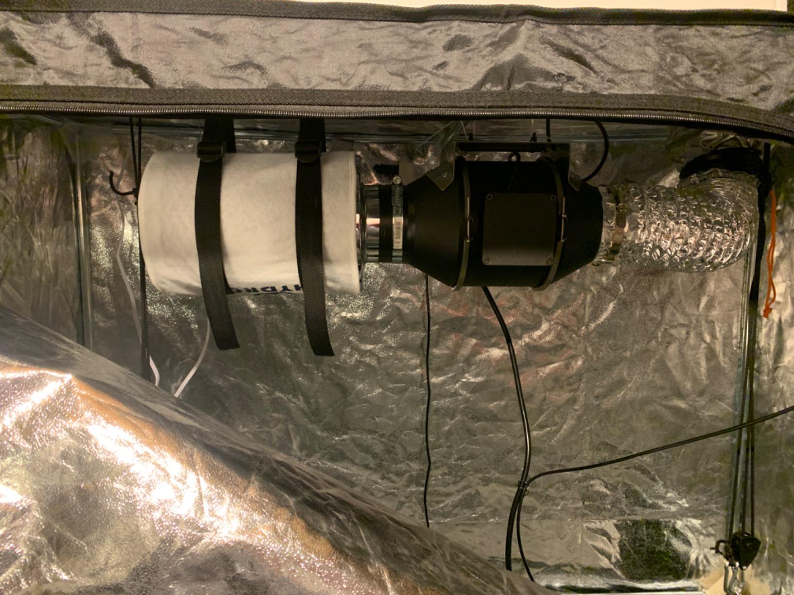 3x3 Grow Tent Kit Complete System with WiFi App Control, 1680D Oxford Canvas, Black, Indoor Plant Growing Enclosure customer photo 2