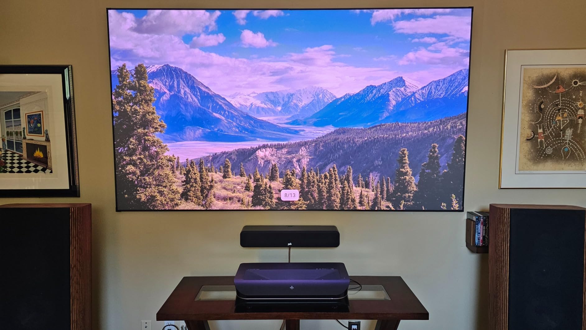 AWOL VISION Aetherion Max 4K Projector, Triple Laser UST Projector, 3300 ISO Lumens, Daytime Viewing, PixelLock™ 200