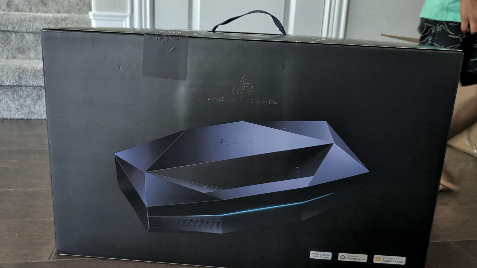 AWOL Aetherion Pro 4K Projector, 2600 ISO Lumens Short Throw, Google TV, PixelLock Clarity, 6000:1 Native Contrast UST Projector, Anti-RBE, 4K 200