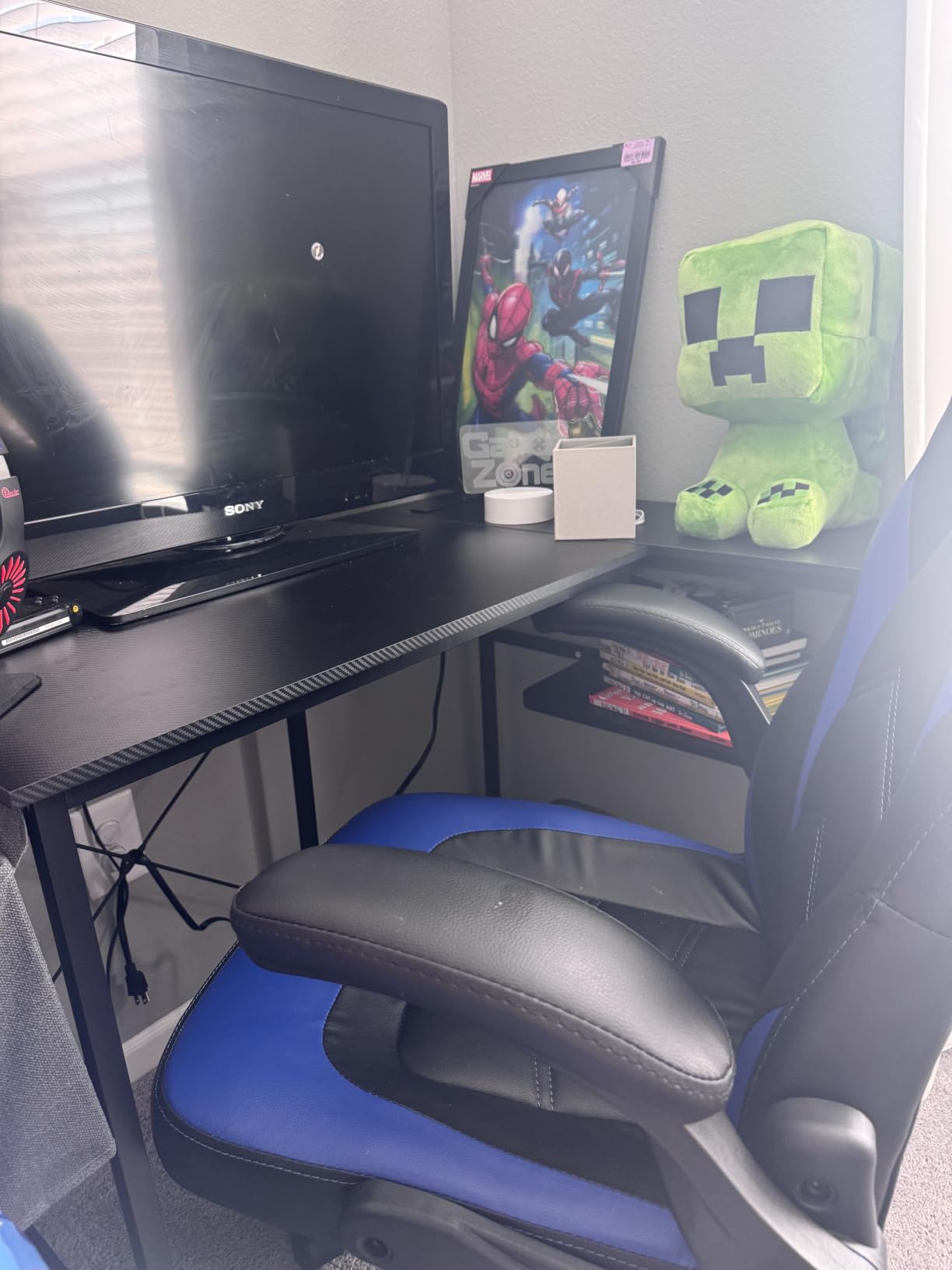 Sweetcrispy Computer Gaming Chair, Home Office Desk Chair, PU Leather customer photo 2
