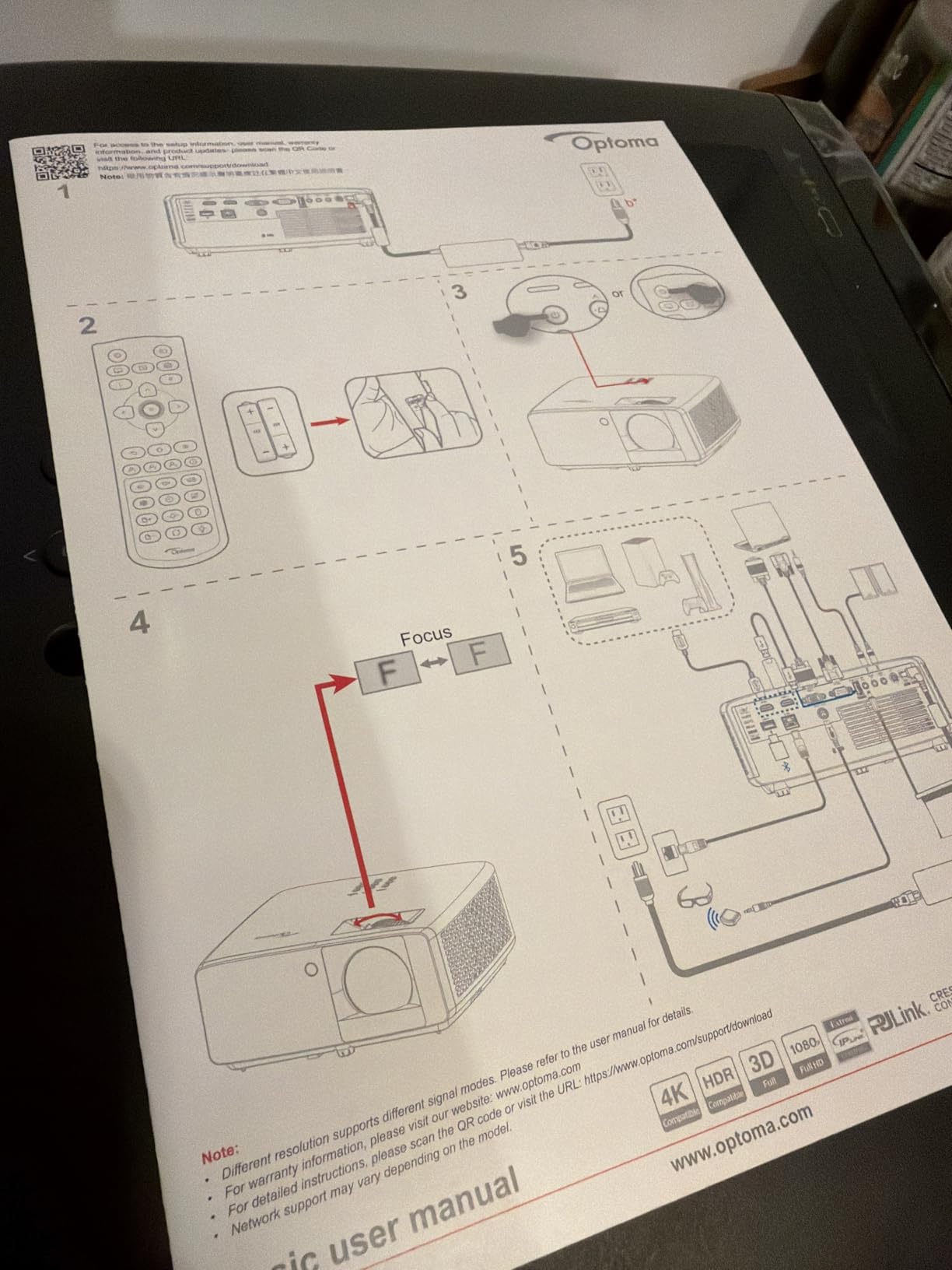 Optoma GT2400HDR - Full HD 1080p, 4,200 Lumens, Short Throw, Laser Projector customer photo 2