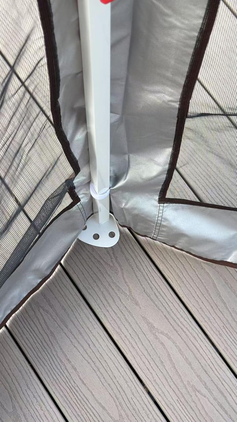COBIZI 12x12 Pop Up Gazebos On Clearance - Upgrade Easy Up Metal Outdoor Gazebo Waterproof - Portable Gazebo with Mosquito Nettings, 4 Ropes 8 Stakes and Carry Bag for Patio Garden(Coffee) customer photo 2