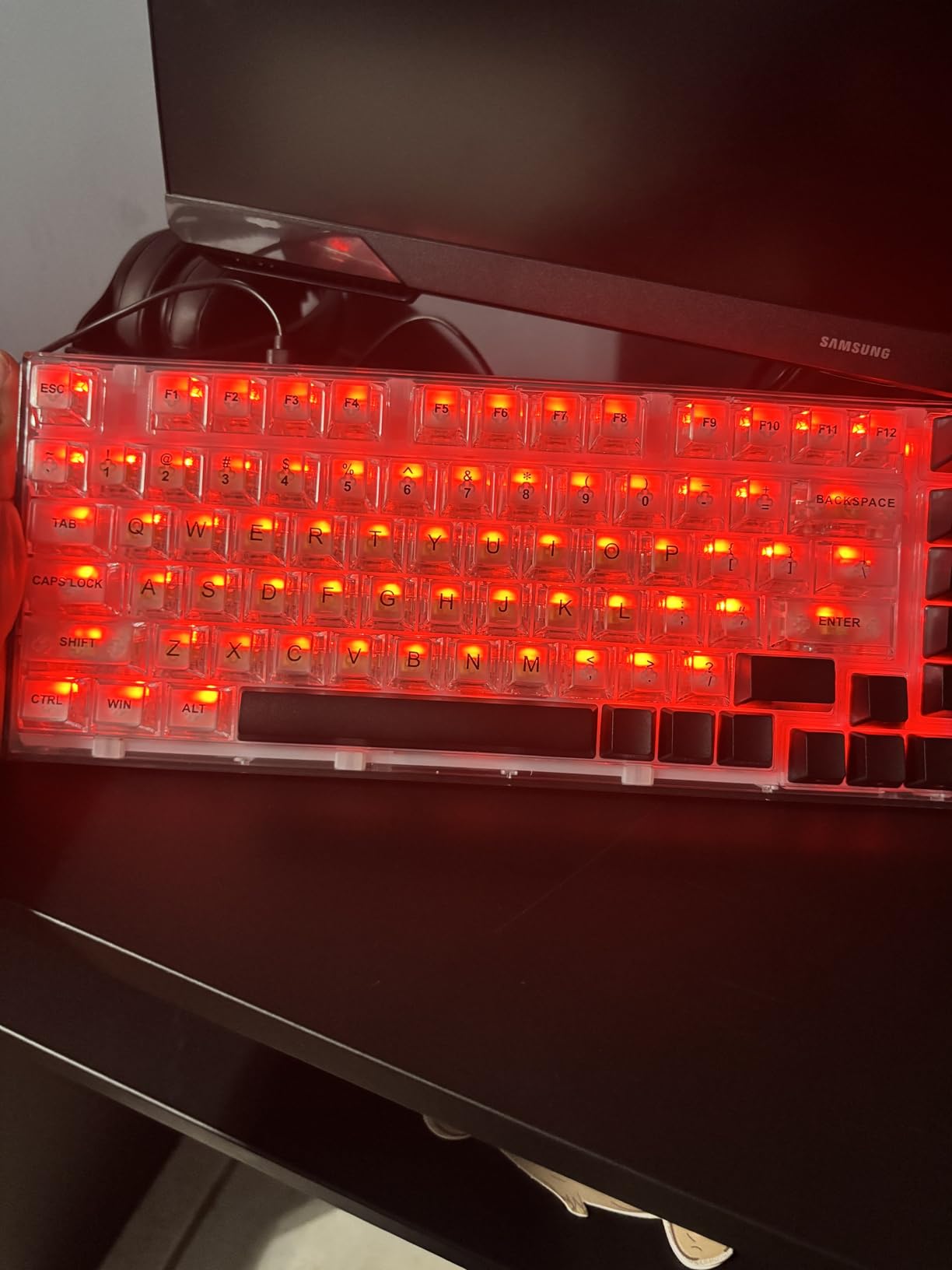 dagaladoo Shine Through keycaps Set, Double Shot PBT keycaps Gradient | Side Print keyboard keycaps, OEM Profile custom Key caps for Mechanical Keyboards 60% 65% 75% 100% TKL Layout, Matcha Green customer photo 2