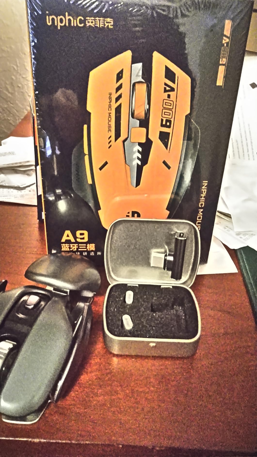 INPHIC A9 Wireless Gaming Mouse, Rechargeable, 12800 DPI customer photo 2