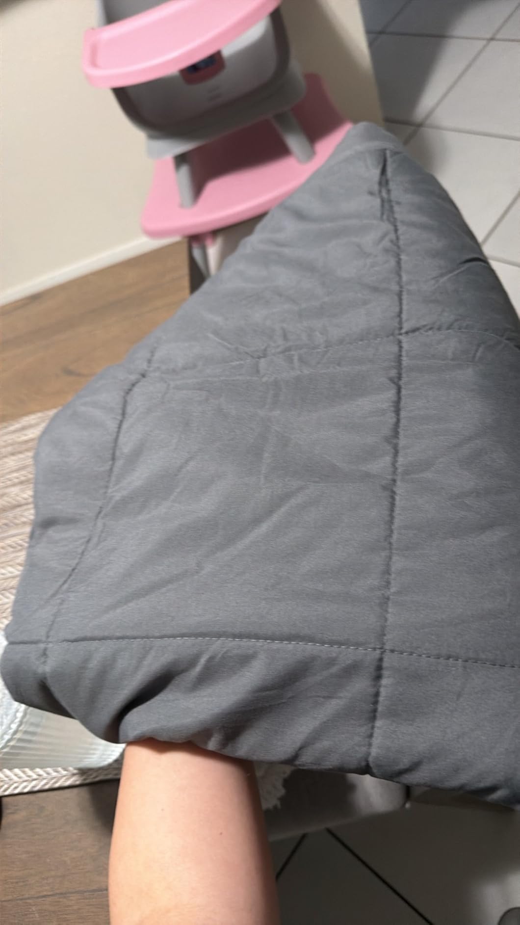 Machine Washable Weighted Blanket for Adults - Heavy Blankets for All-Season Sleeping, Cooling Soft & Breathable with Premium Glass Beads (48” x 72”|15lbs) customer photo 1