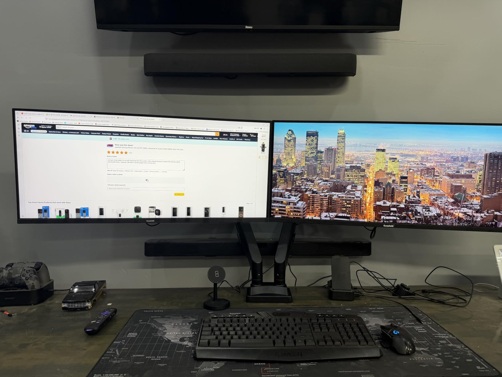 Gawfolk 24.5 Inch Gaming Monitor Flat VA Panel, 240Hz Monitor 1ms customer photo 1
