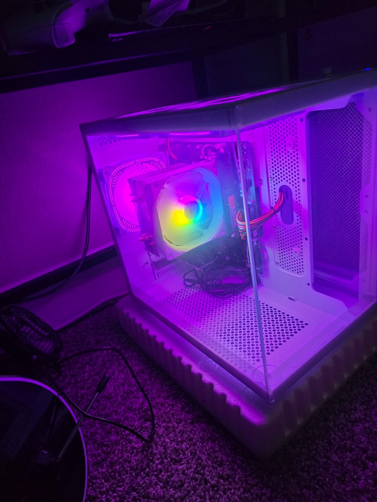 suevery Pre Built Gaming Computer Bundle Desktop PC AMD Ryzen7 Black customer photo 2