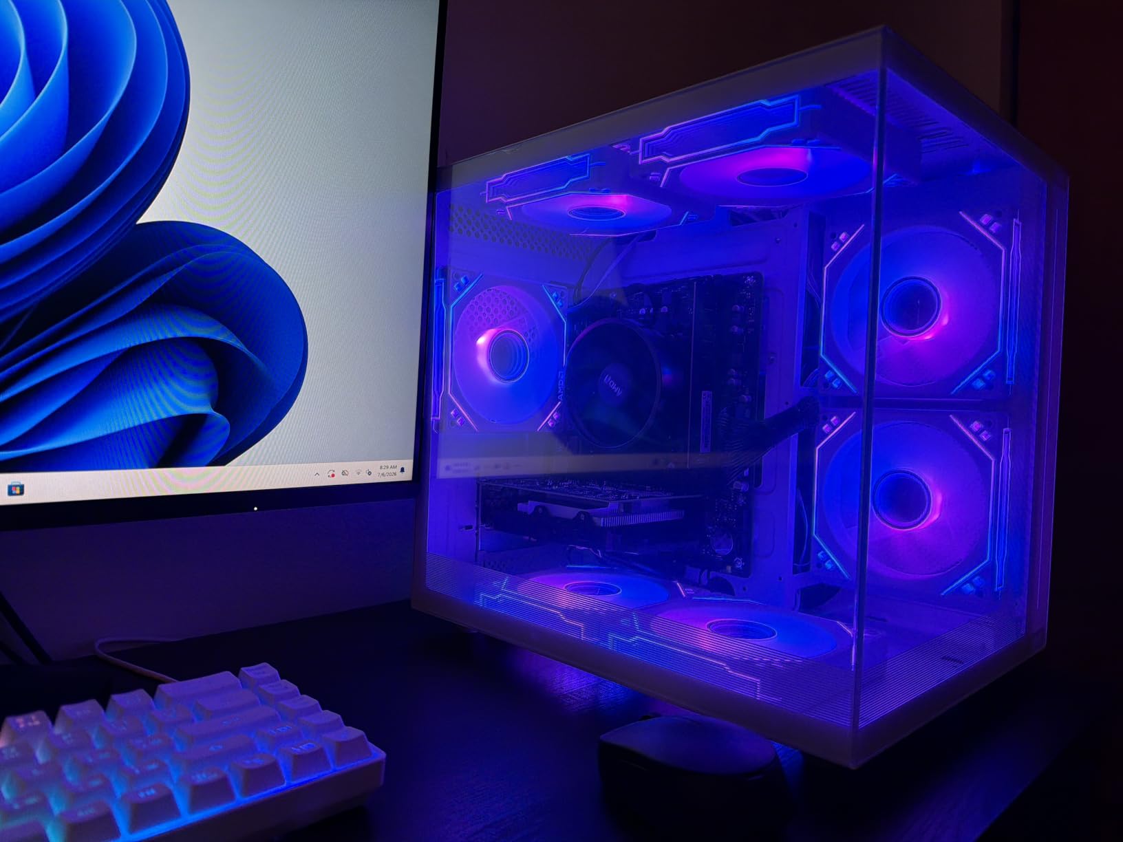 suevery Prebuilt Desktop PC Tower Computer AMD Ryzen5 4Cores Up to 4.2G customer photo 1