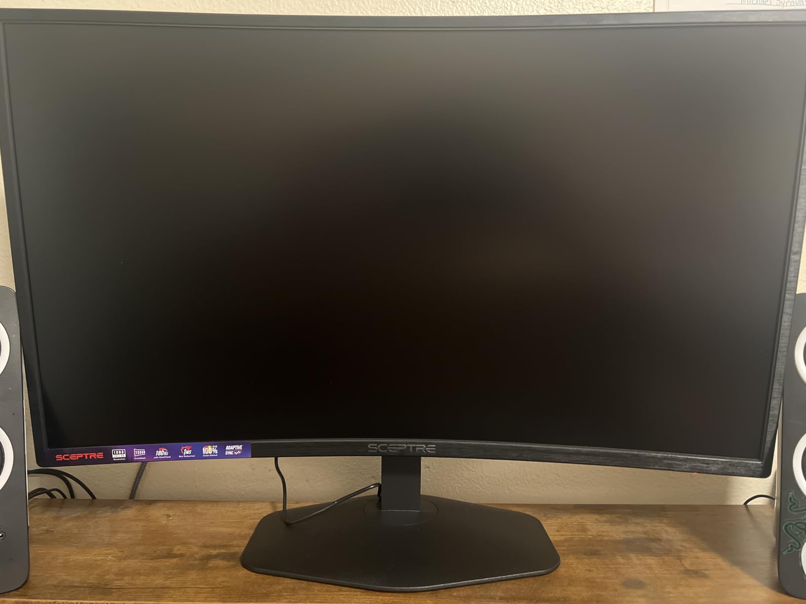 New! Sceptre Curved 34-inch Prime Gaming Monitor 3440 x 1440 up to 240Hz 1500R 1ms 100% sRGB DisplayPort x2 HDMI x2 Build-in Speakers, Machine Black 2027 (C345B-QU240T Series) customer photo 2
