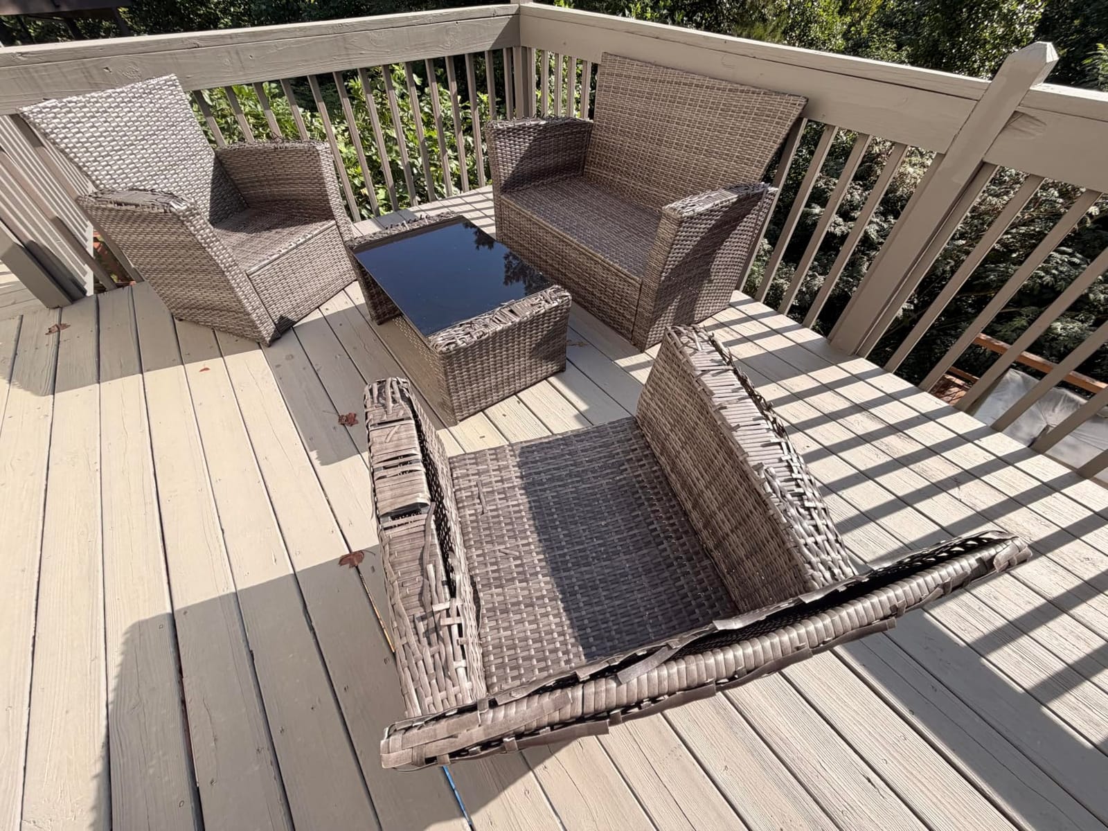 Wisteria Lane Patio Furniture Set, Wicker Outdoor Furniture for All Weather customer photo 2