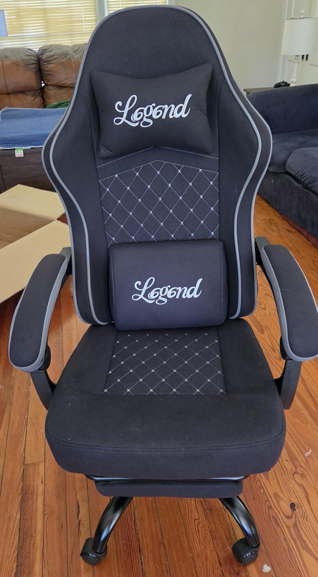 Gaming Chair for Adults with Footrest, Ergonomic Computer Chair, 330 lb customer photo 2