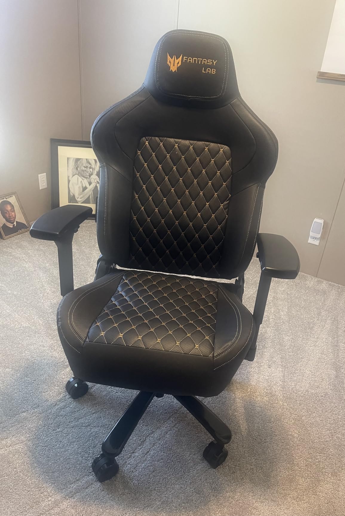 Big and Tall Gaming Chair 440LBS with Metal Base Memory Foam Lumbar 4D Adjustable Armrest Gaming Chair for Heavy People Ergonomic High-Back Computer Chair (Classic, Dark Grey) customer photo 2