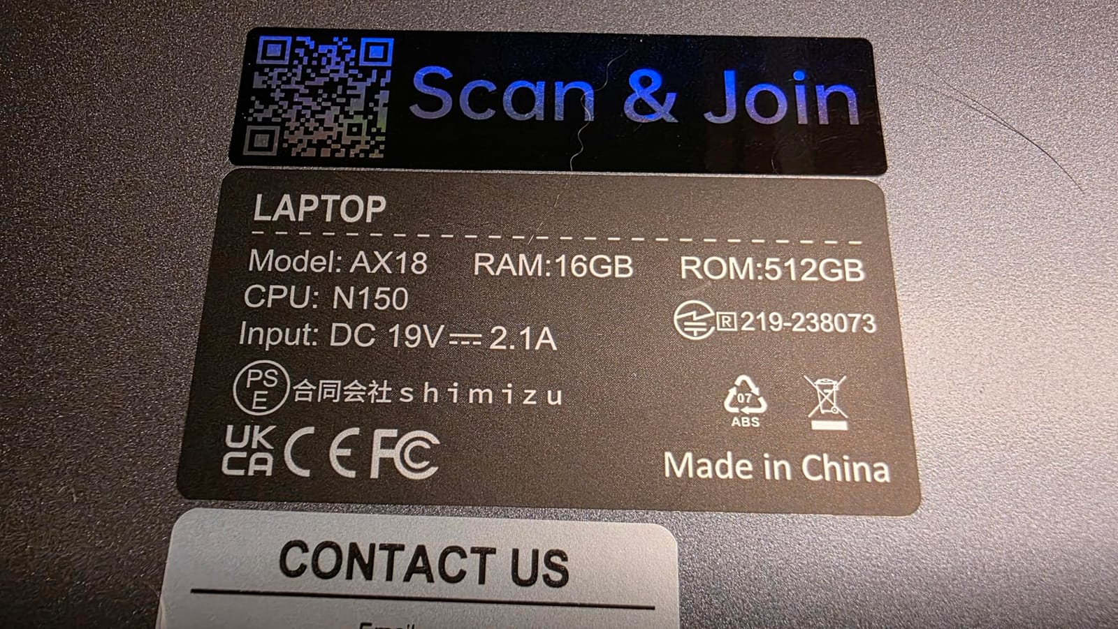 18.5 Inch Gaming Laptop with 7000 mAh Battery,AMD Ryzen 7430U UP to 4.3GHZ customer photo 2
