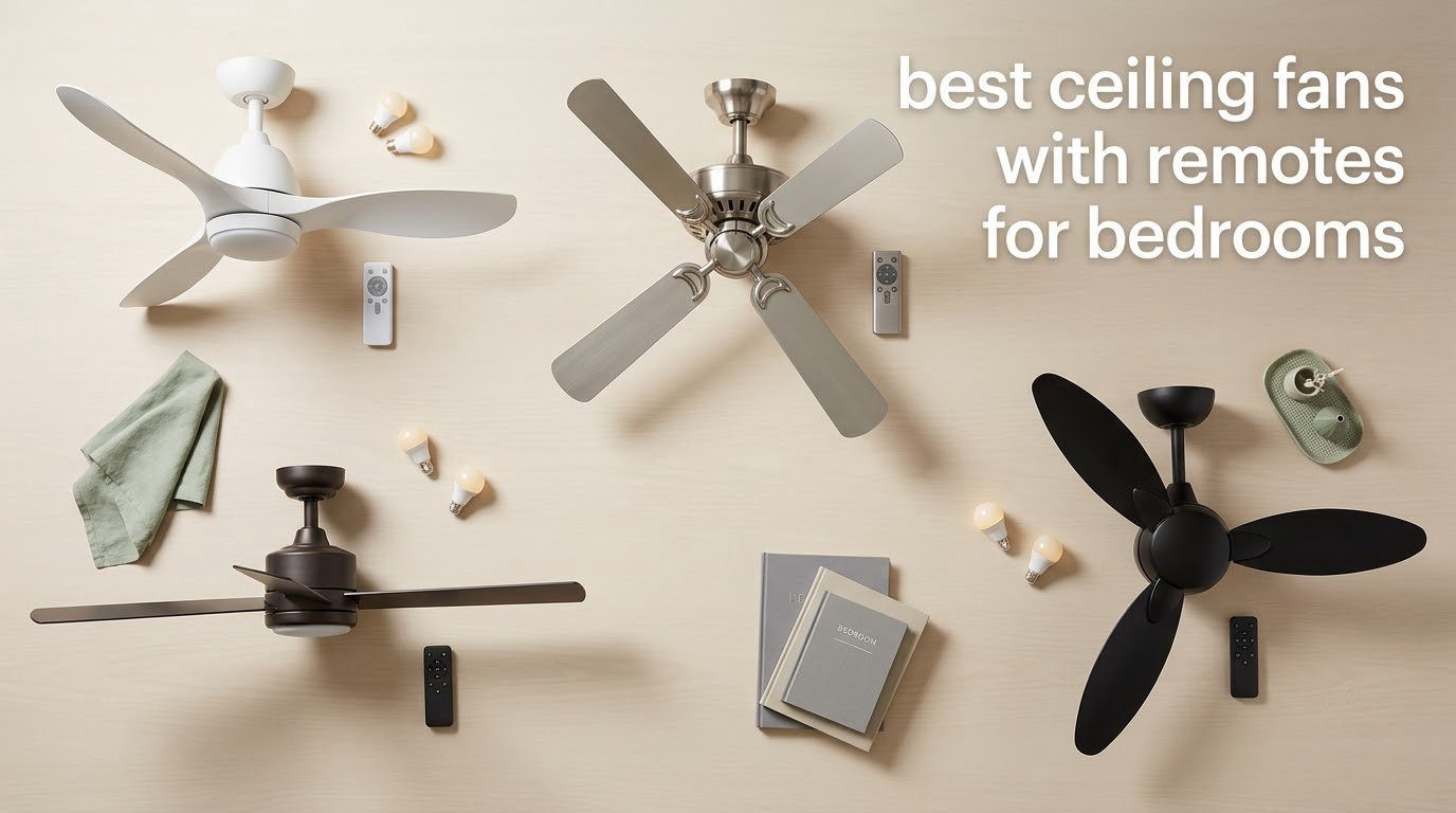 best ceiling fans with remotes for bedrooms
