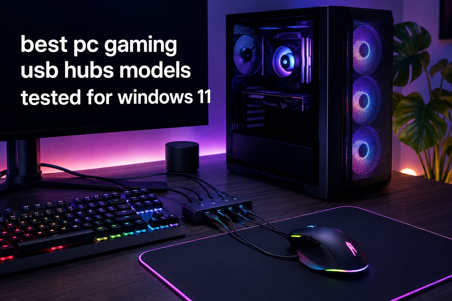 best pc gaming usb hubs models tested for windows 11