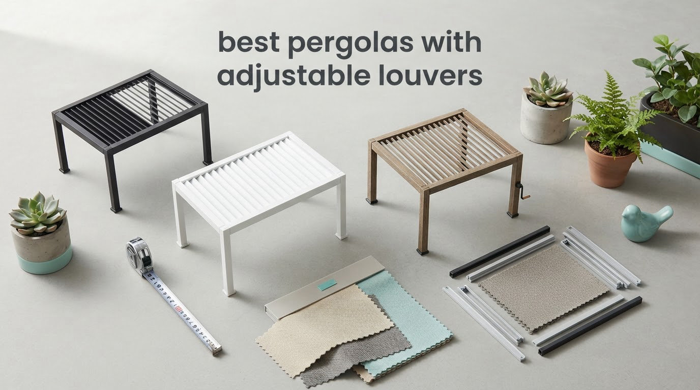 best pergolas with adjustable louvers