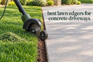 best lawn edgers for concrete driveways