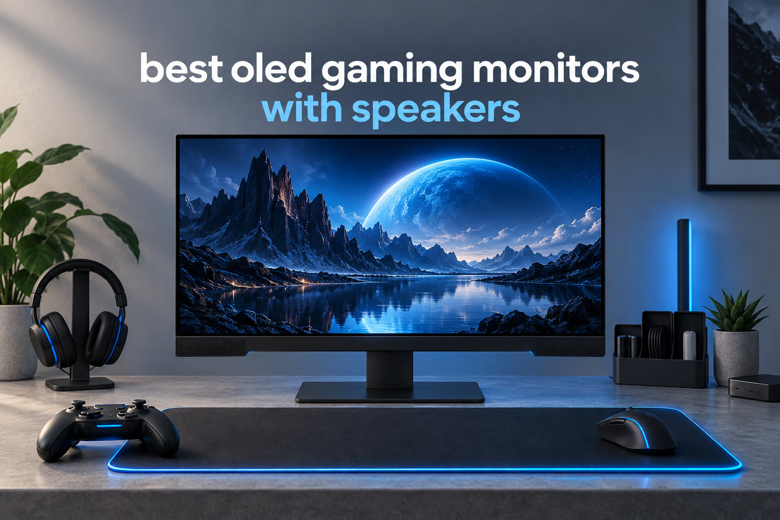 best oled gaming monitors with speakers