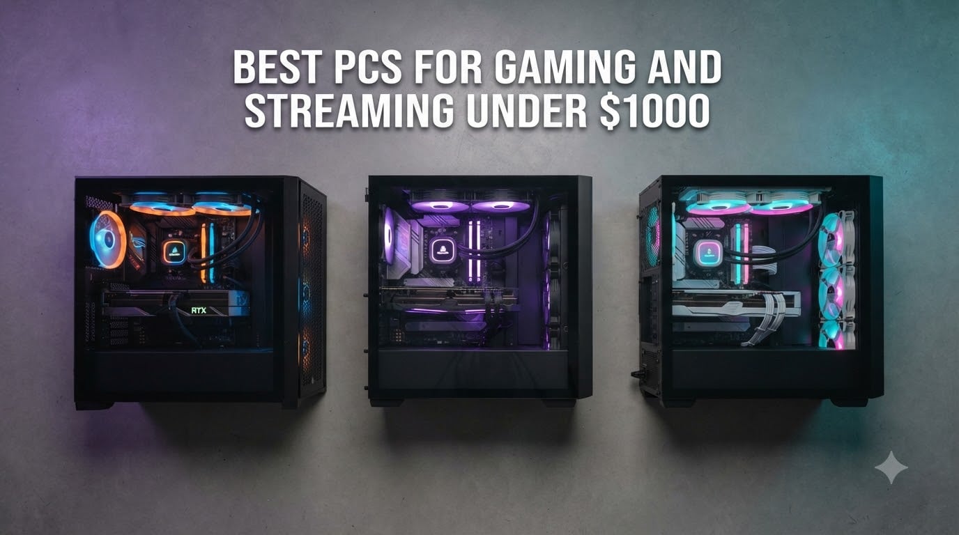 best pcs for gaming and streaming under $1000