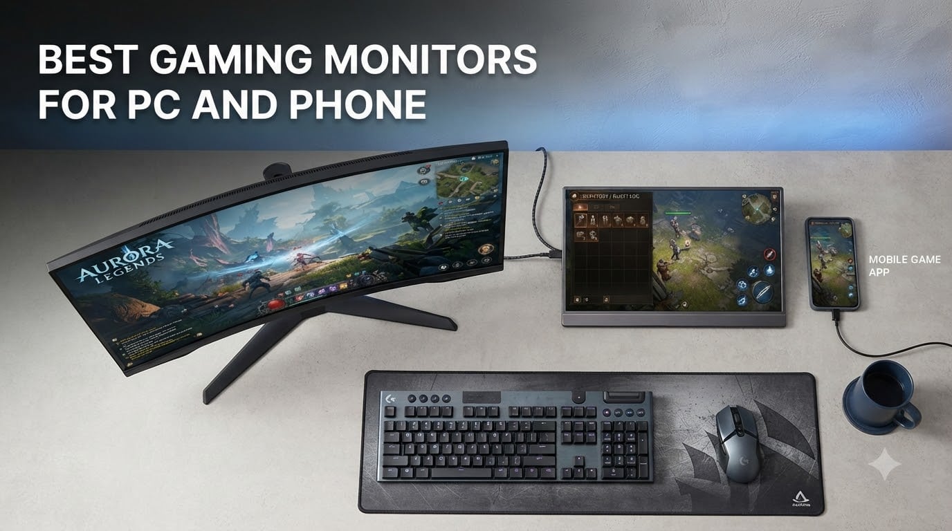 best gaming monitors for pc and phone
