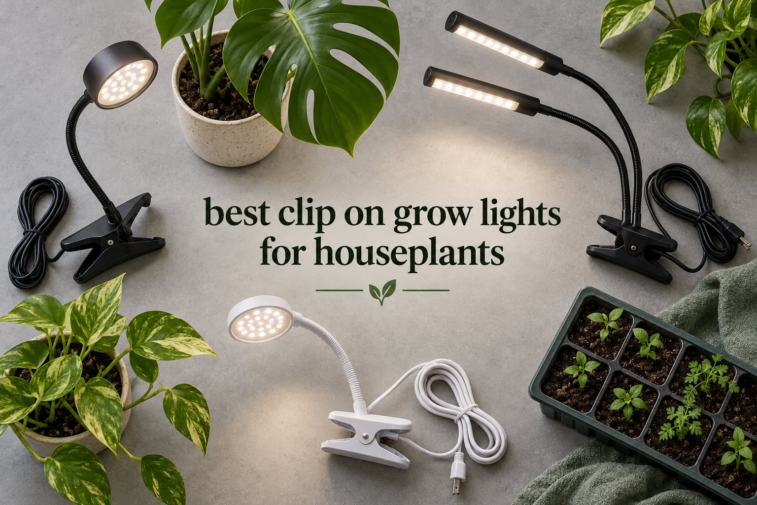 best clip on grow lights for houseplants