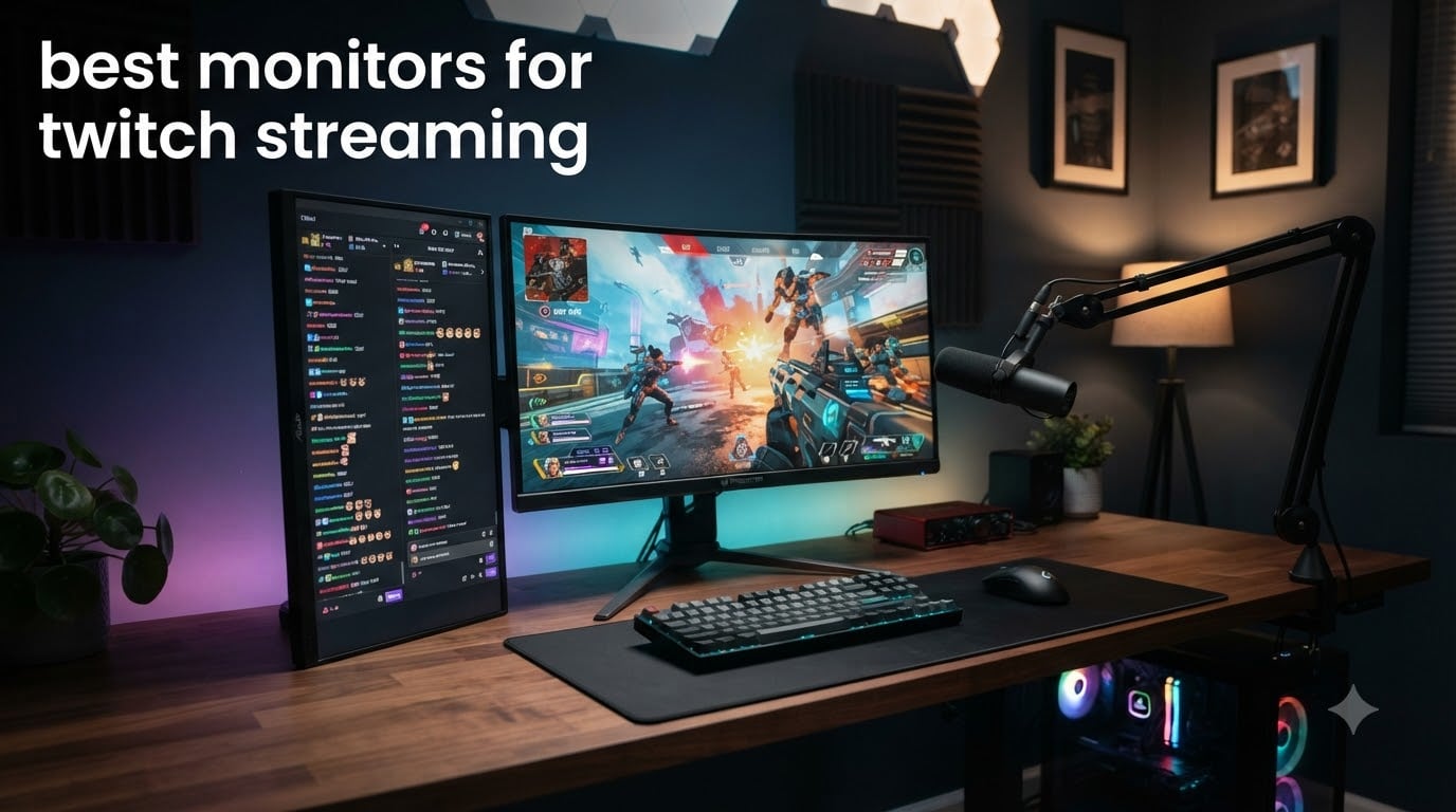 best monitors for twitch streaming