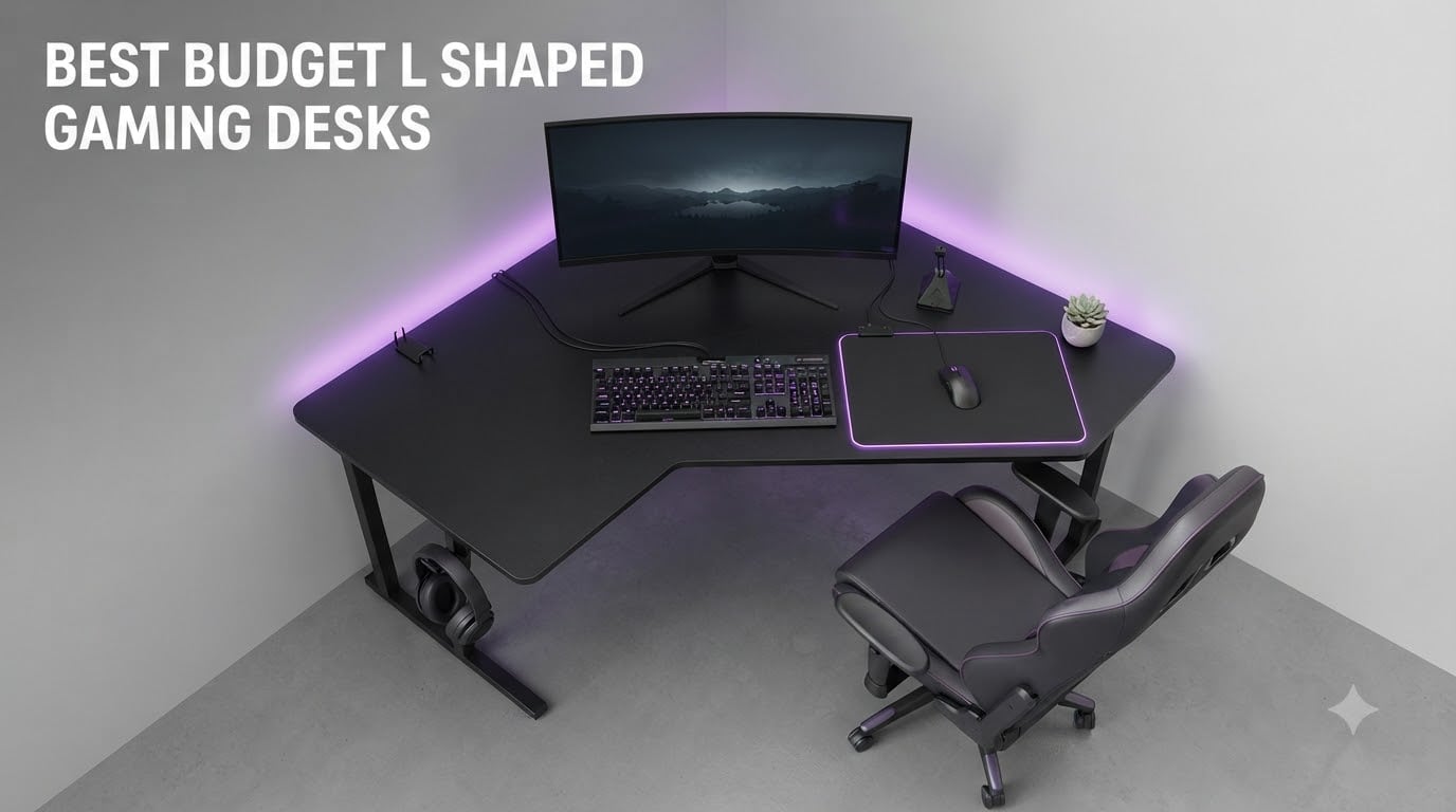 best budget l shaped gaming desks
