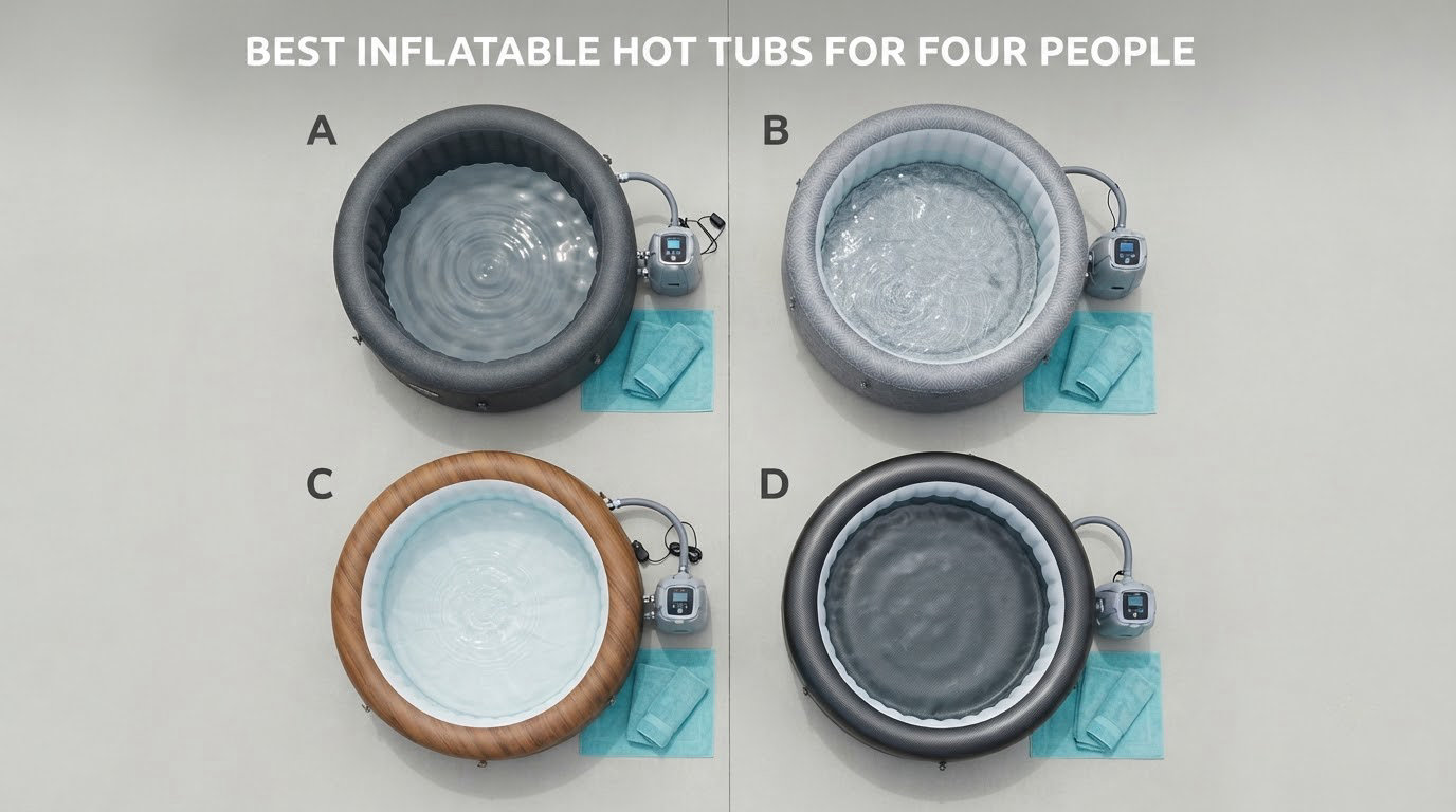 best inflatable hot tubs for four people