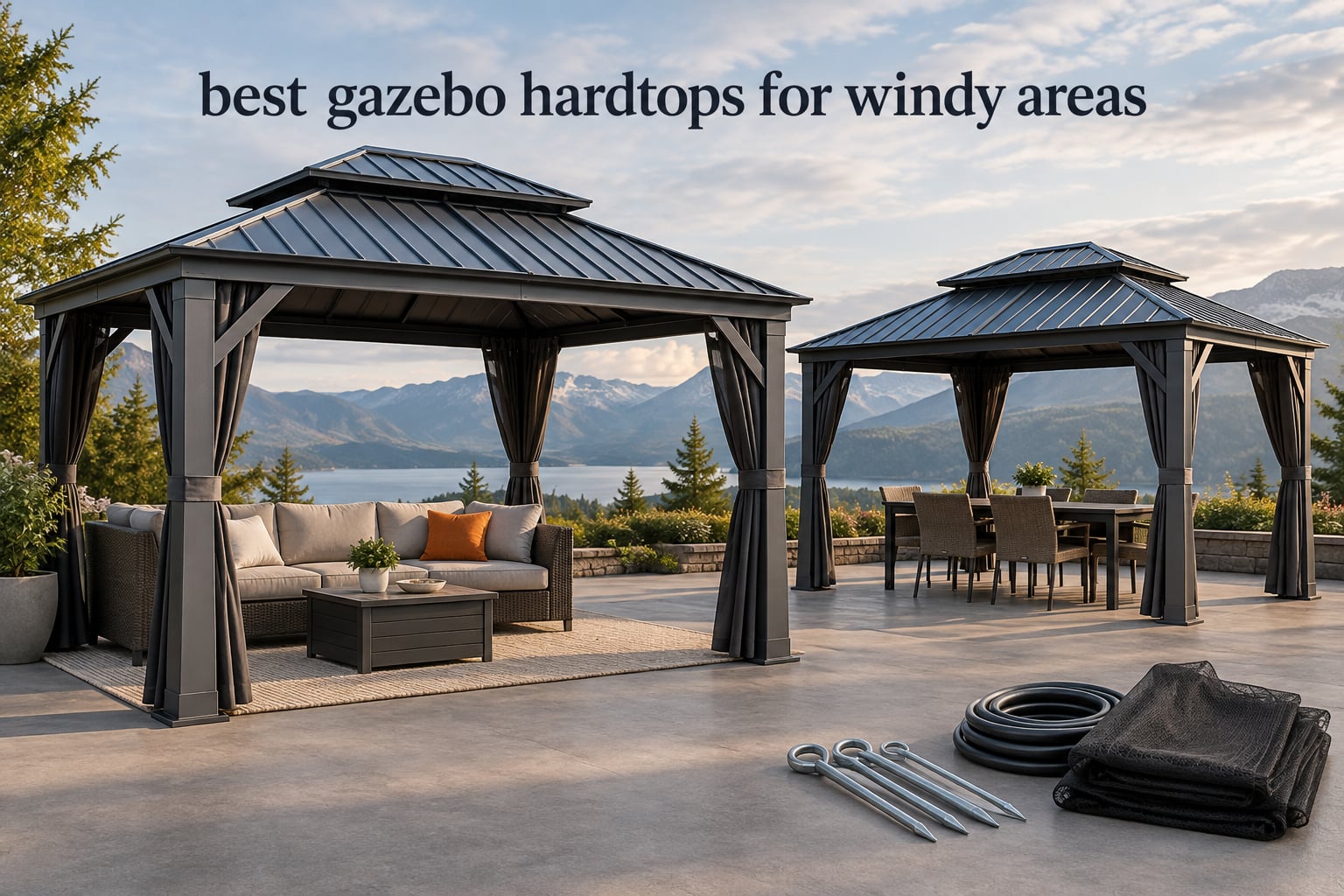 best gazebo hardtops for windy areas