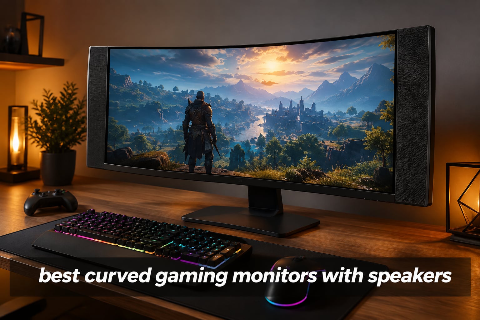 best curved gaming monitors with speakers