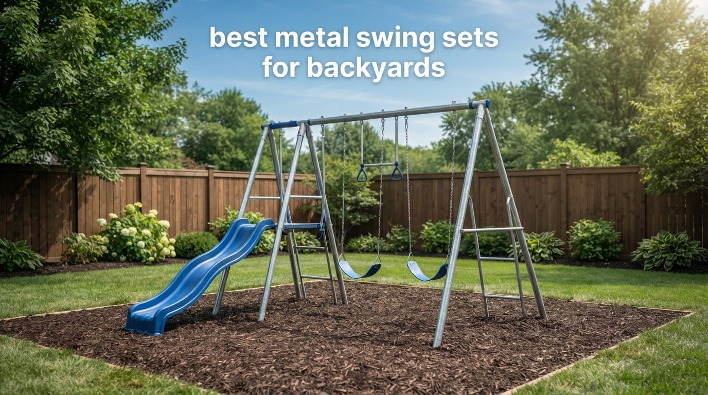 best metal swing sets for backyards