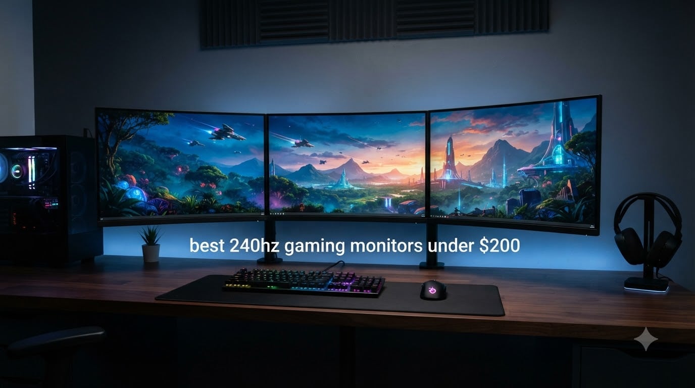 best 240hz gaming monitors under $200