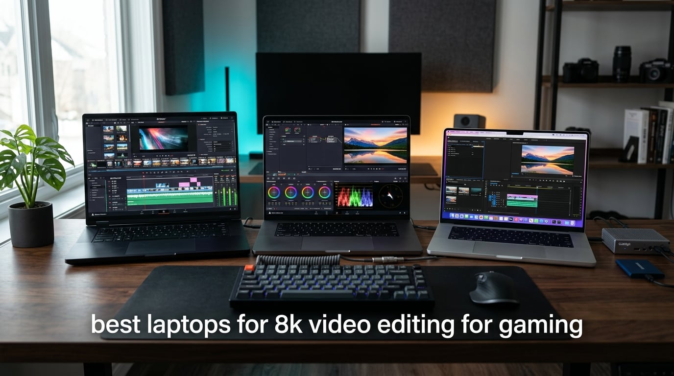 best laptops for 8k video editing for gaming