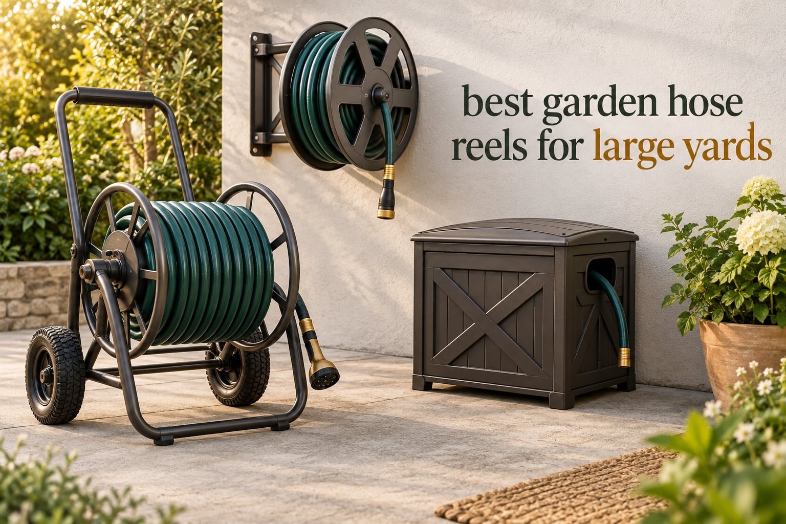 best garden hose reels for large yards