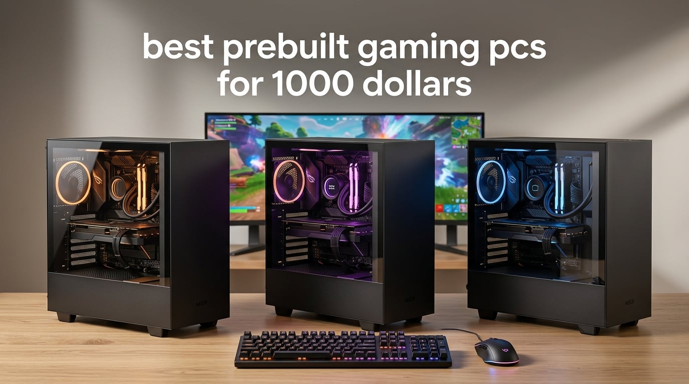 best prebuilt gaming pcs for 1000 dollars