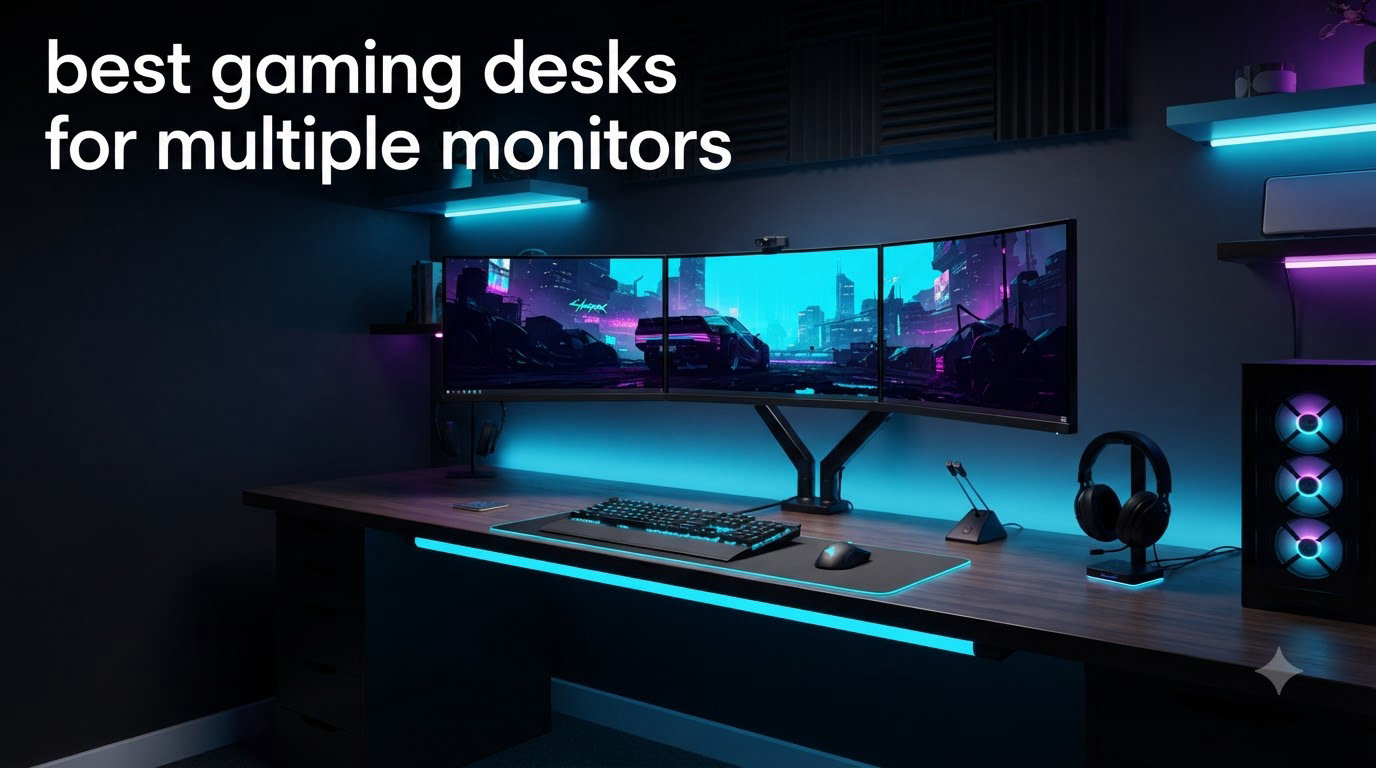 best gaming desks for multiple monitors