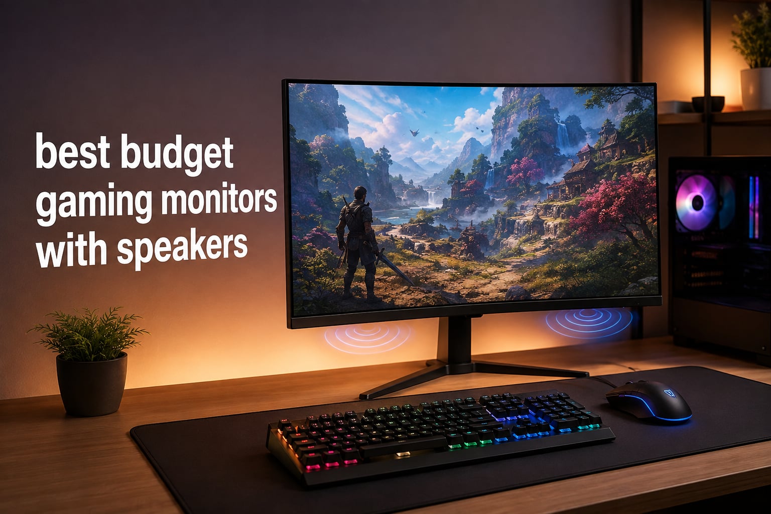 best budget gaming monitors with speakers