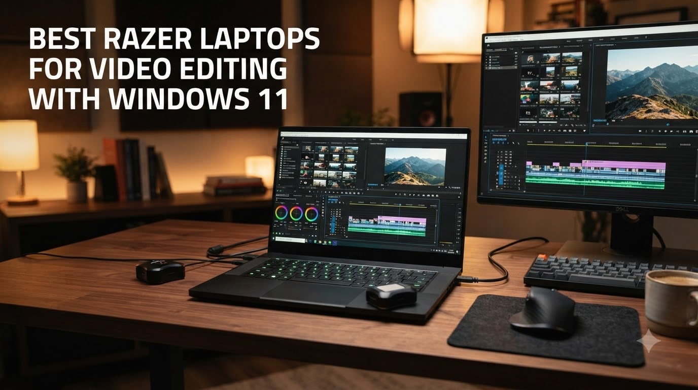 best razer laptops for video editing with windows 11
