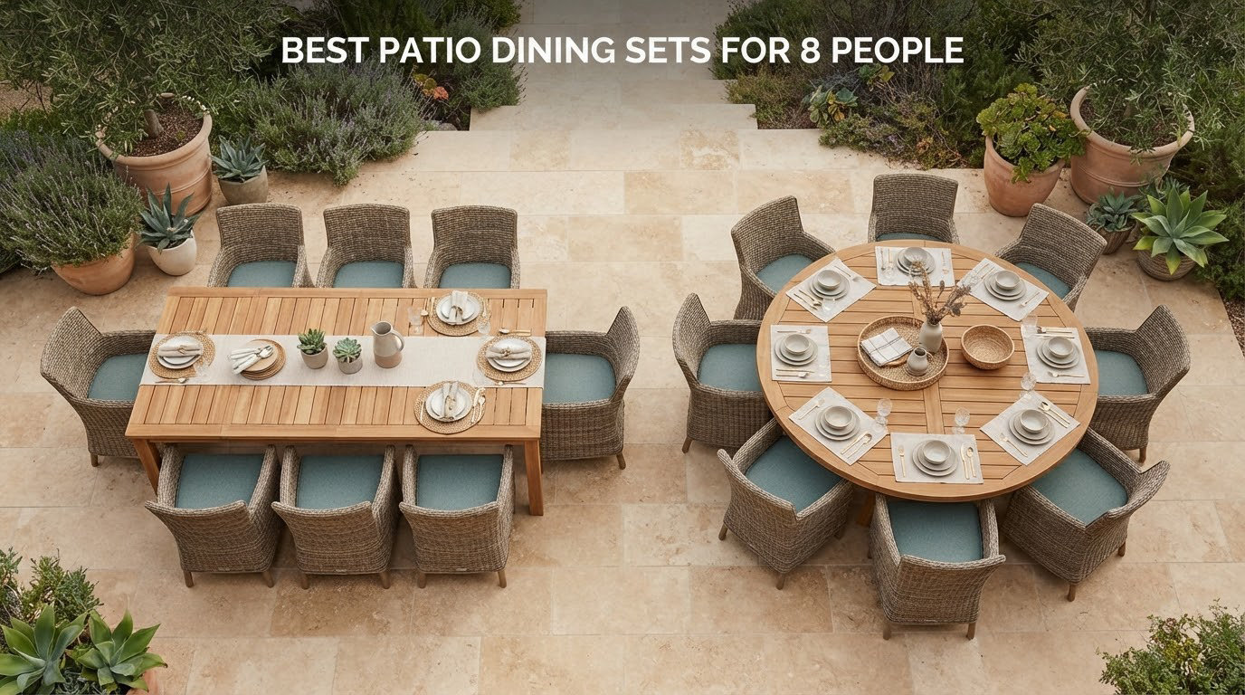 best patio dining sets for 8 people