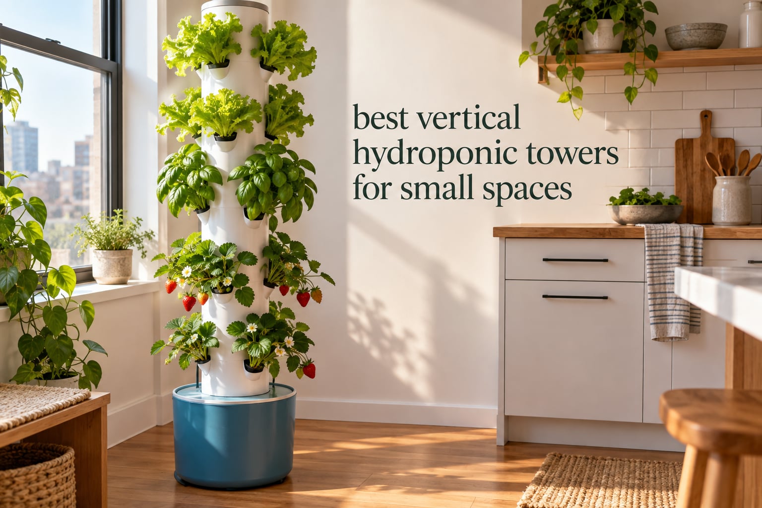 best vertical hydroponic towers for small spaces