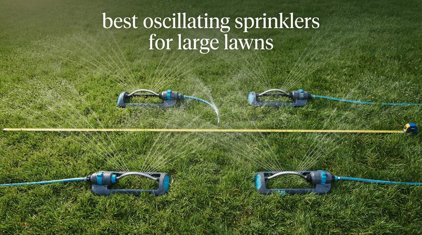 best oscillating sprinklers for large lawns