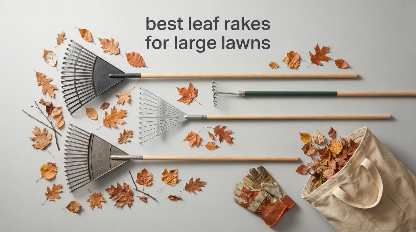best leaf rakes for large lawns