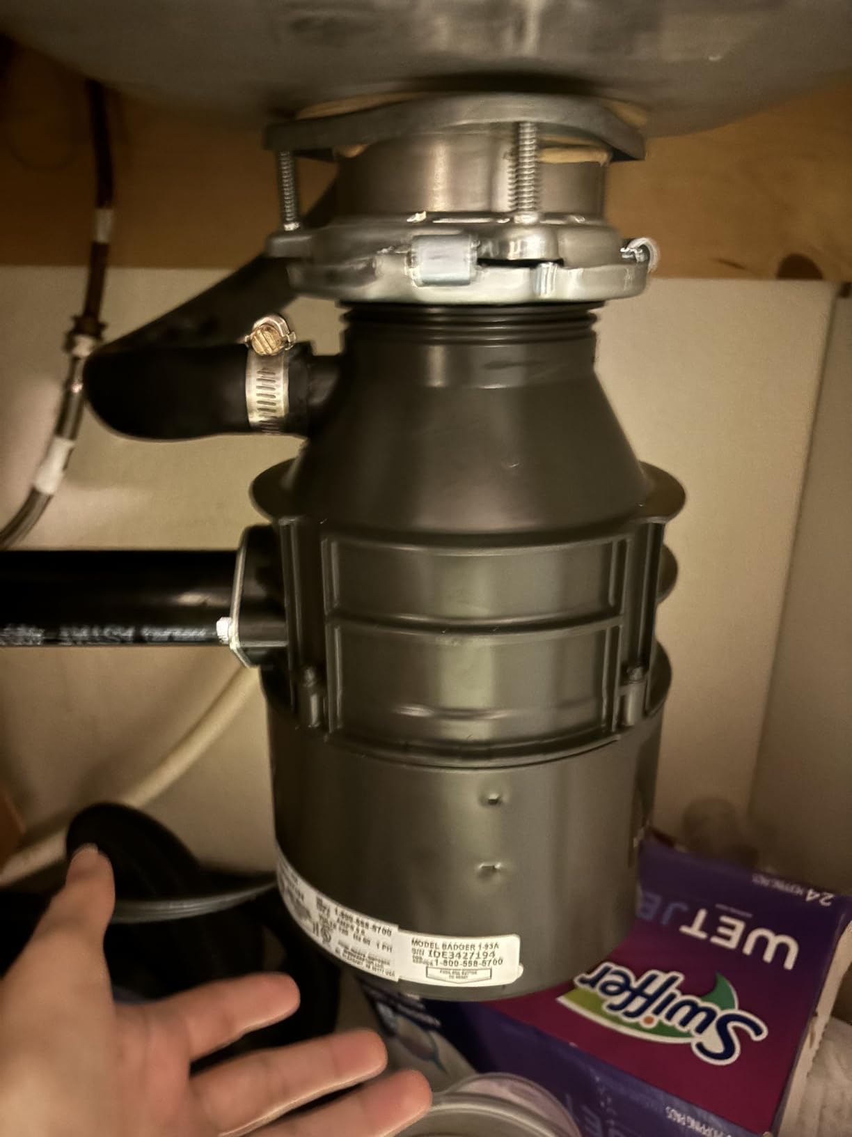 InSinkErator Badger 1 Garbage Disposal with Power Cord, Standard Series 1/3 HP Continuous Feed Food Waste Disposer, Badger 1 W/C customer photo 1