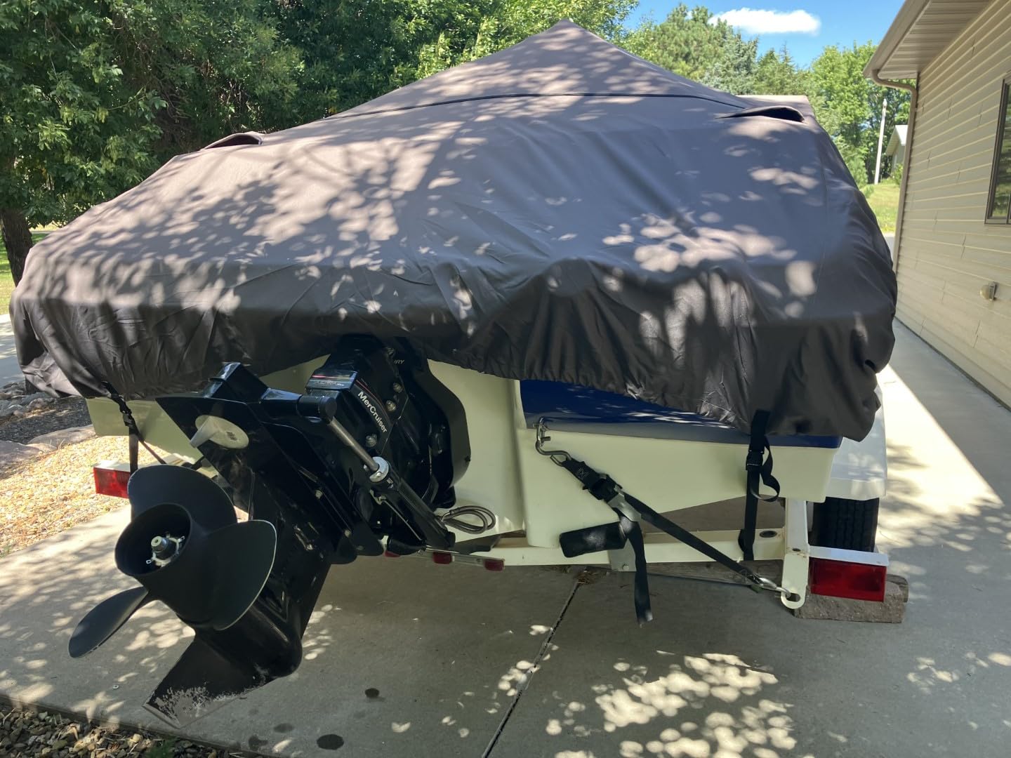 Classic Accessories StormPro Heavy-Duty Boat Cover, Fits Boats 14 ft - 16 ft Long x 75 in Wide customer photo 1
