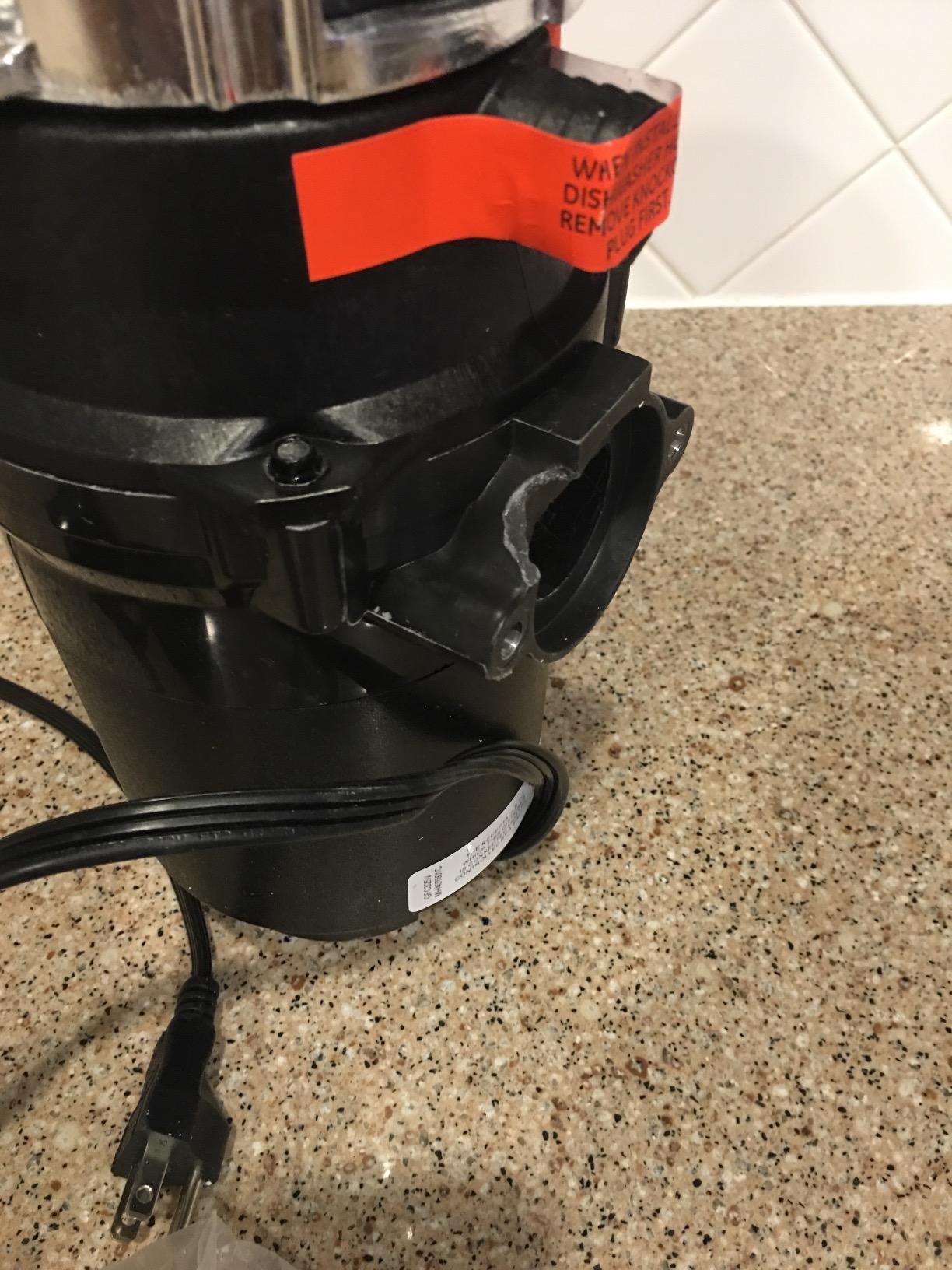 GE Disposall Continuous Feed 1/3 Horsepower Motor Garbage Disposer, Good for Grinding: Cooked Pasta & Fruit Peels, Easy Install Kit & Power Cord Included, Recommended for 1-2 Person Homes, GFC325N customer photo 1