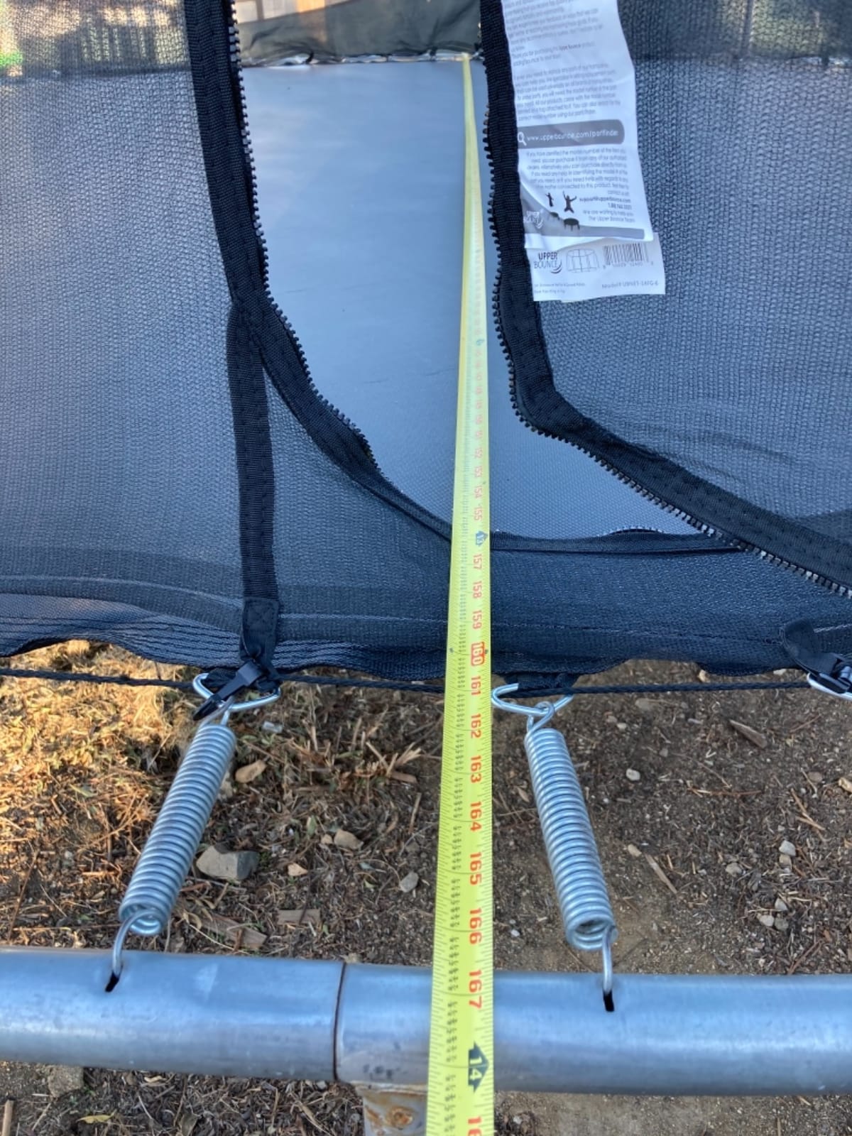 Machrus Upper Bounce Trampoline Net Replacement for Top-Ring Flex Enclosure System, Tear and Weather-Resistant, Lightweight, Foldable customer photo 1