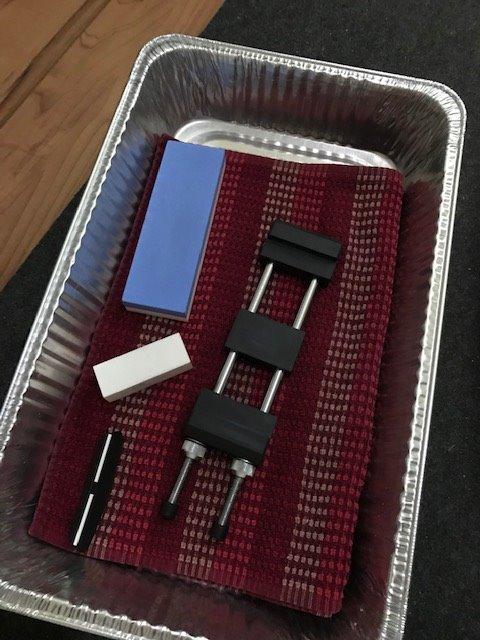 POWERTEC Sharpening Stone Holder – Adjustable Whetstone Stone Holder 5.5