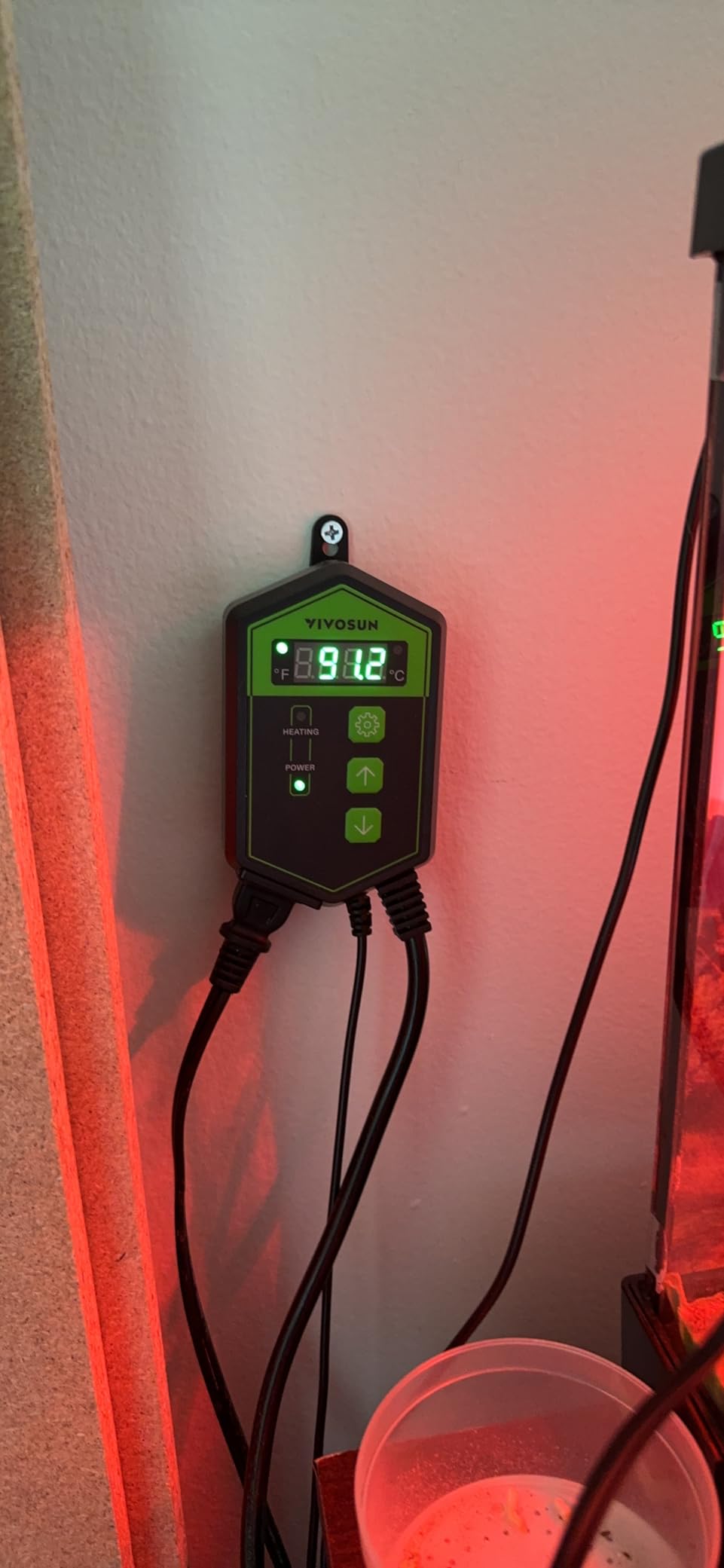 VIVOSUN Digital Heat Mat Thermostat Controller, 40–108 ºF 1000W for Reptiles, Seedlings, Germination, Incubation and Fermentation customer photo 1